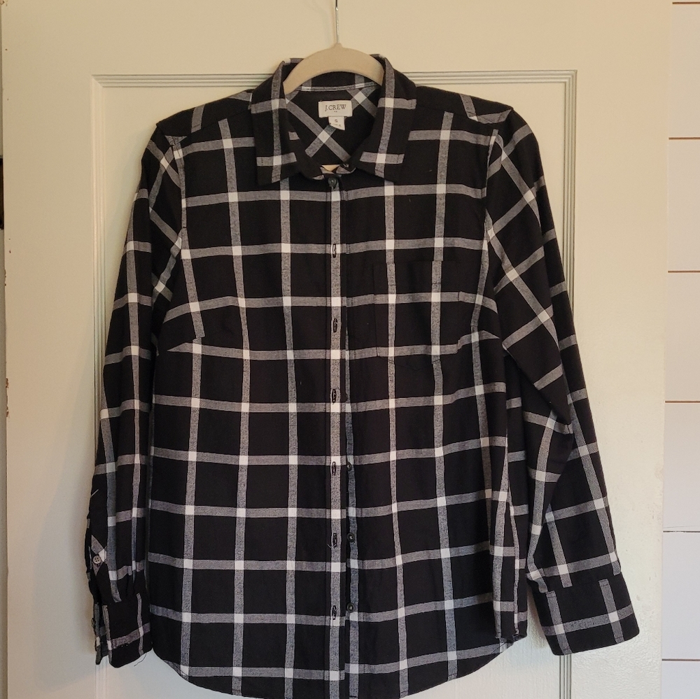 J Crew shirt windowpane